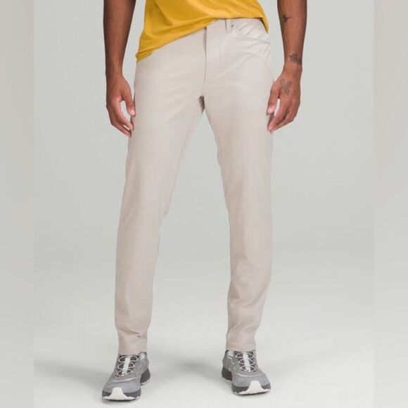 NEW Lululemon ABC Slim-Fit Pant 32" Warpstreme Raw Linen Size 34 - Picture 3 of 15